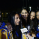 Stanford's competitive dance group Basmati Raas perform outside the Oracle Arena as fans make their way to see the NBA champs take on the Phoenix Suns