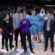 Vivek Ranadive addressing the crowds at the Golden One Center, just before the game, in light of Stephon Clark shooting. Photo: Sacramento Kings